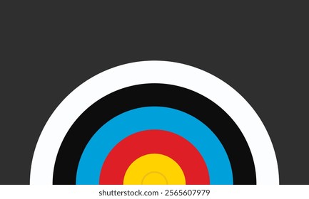 Darts target. Success Business Concept. Future technology. Business target isometric concept vector illustration. Symbolic goals achievement, success, victory. Vector Target Background.