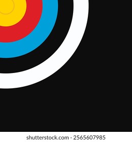 Darts target. Success Business Concept. Future technology. Business target isometric concept vector illustration. Symbolic goals achievement, success, victory. Vector Target Background.