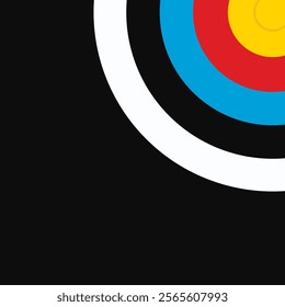 Darts target. Success Business Concept. Future technology. Business target isometric concept vector illustration. Symbolic goals achievement, success, victory. Vector Target Background.