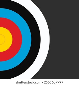 Darts target. Success Business Concept. Future technology. Business target isometric concept vector illustration. Symbolic goals achievement, success, victory. Vector Target Background.