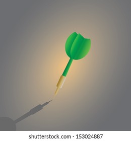 darts target vector cartoon style