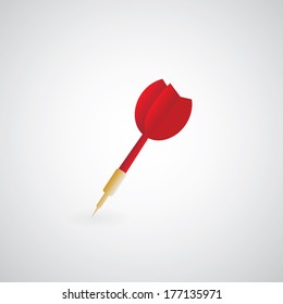 darts target vector cartoon style