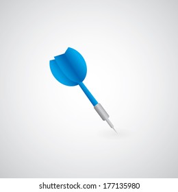 darts target vector cartoon style