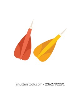 Darts tool icon flat vector. Sport active. Workout fit isolated