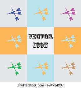 Darts vector icons. for web and mobile