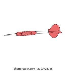 Darts vector illustration. Line art.