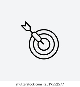 Icono de Vector Dartsline. EPS 10