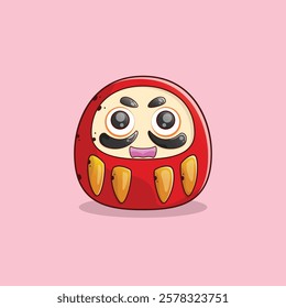 Daruma Doll Vector Illustration Japan Stuff Design Element