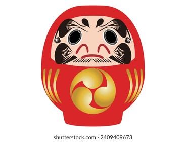 Daruma es un encanto japonés afortunado y es una deidad guardiana de la prosperidad empresarial, la buena suerte y el avance profesional.