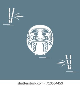 Daruma - Japanese traditional doll roly-poly. The annual new year's ritual of making a wish.