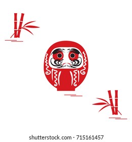 Daruma - Japanese traditional doll roly-poly. The annual new year's ritual of making a wish.