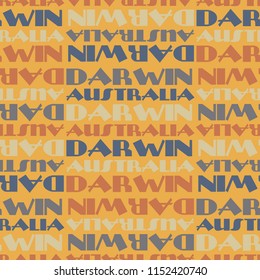 Darwin, Australia seamless pattern