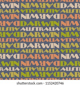 Darwin, Australia seamless pattern