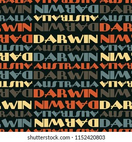 Darwin, Australia seamless pattern