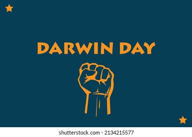 Darwin Day Vector Template Design