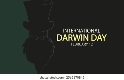 Darwin International Day of Science and Humanity, vector art illustration.