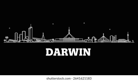Darwin Skyline Architecture Minimalist city