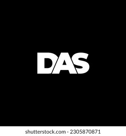 DAS initial letter monogram logo