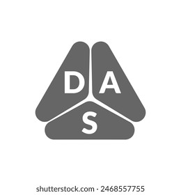 DAS letter logo design on white background. Creative  modern DAS letter logo design. Vector design.
Letters DAS, DAS logo  vector template. 