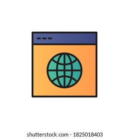 dasboard icon vector filled outline style. isolated on white background