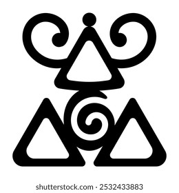 Daszentianisches Symbol im Glyphenstil 