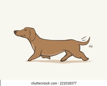 Daschund cartoon