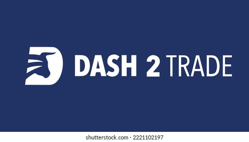 Dash 2 trade D2T coin crypto currency vector illustration