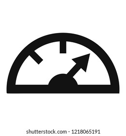 Dash board icon. Simple illustration of dash board vector icon for web design isolated on white background