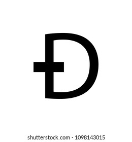dash coin icon. Element of Crypto currency icon for mobile concept and web apps. Detailed dash coin icon can be used for web and mobile. Premium icon
