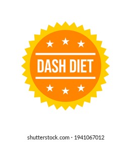 Dash diet icon badge design vector