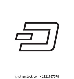 Dash icon for internet money.