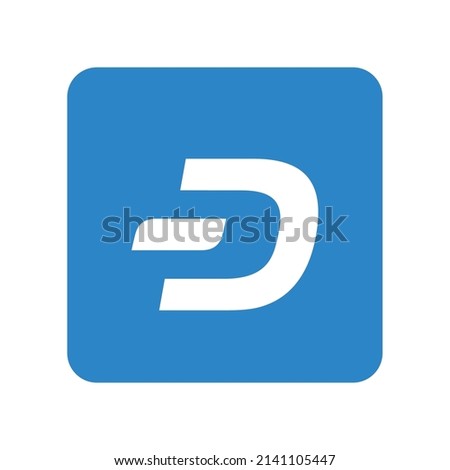 Dash icon sign - Cryptocurrency logo  - Blockchain - DASH Coin