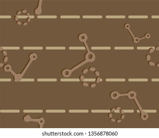 Dash line and science design. Seamless pattern vector. For decoration, poster, warpping and print.