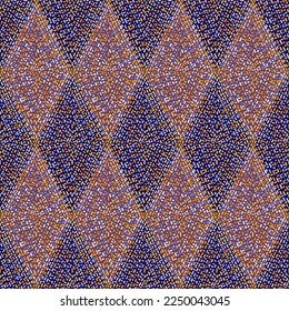 Dash lines mosaic seamless pattern. Creative broken line endless wallpaper. Vintage dashes motif. Design for fabric , textile print, surface, wrapping, cover. Vector illustration