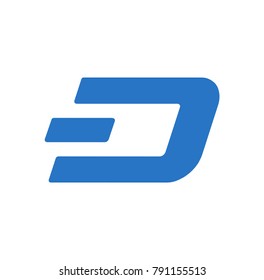 Dash (DASH) logo icon. Cryptocurrency / Altcoin. 