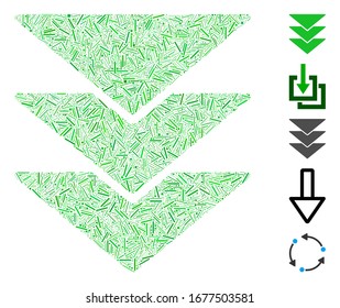 Dash Mosaic basiert auf dem Symbol Downloads. Mosaike Vektorillustration-Downloads sind mit zufälligen Zeilenpunkten konzipiert. Bonussymbole werden hinzugefügt.