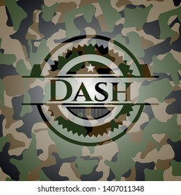 Dash on camouflage pattern. Vector Illustration. Detailed.