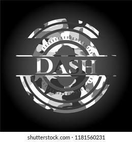 Dash on grey camouflage texture