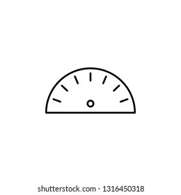 dash speed widget outline icon. Signs and symbols can be used for web, logo, mobile app, UI, UX