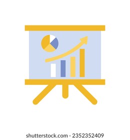 Dashboard admin line icon. Simple outline style. User panel template, data analysis, agency, graph, business linear sign. Vector illustration