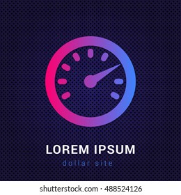 Dashboard Blue & Red colorful gradient attractive bright material Icon / Logo Design