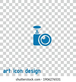 dashboard camera vector icon on an abstract background