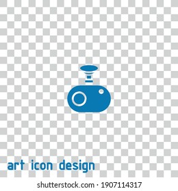 dashboard camera vector icon on an abstract background
