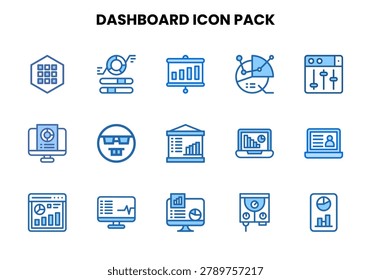 Dashboard collection featuring Two Colour icons for web and mobile.