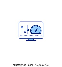 dashboard creative icon. From Analytics Research icons collection. Isolated dashboard sign on white background