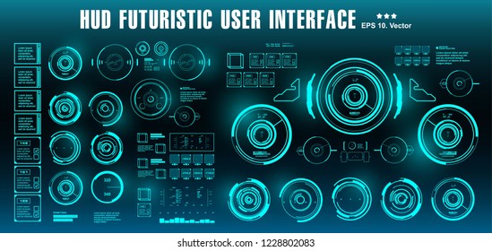 Dashboard display virtual reality technology screen. HUD futuristic green user interface