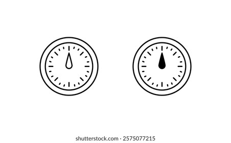 Dashboard Is Empty icon design with white background stock illustration