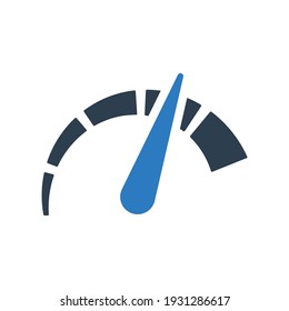 Dashboard gauge icon.speedometer,fast (vector illustration)