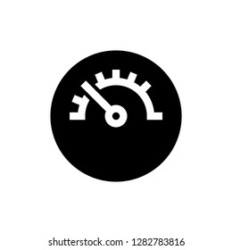 dashboard gauge solid favorite icon vector
