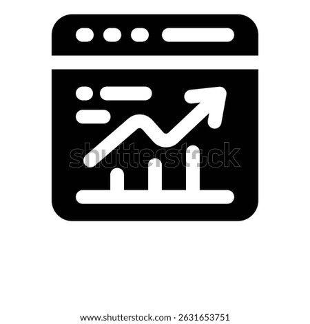 dashboard glyph icon. Strong and solid vector icon for websites, mobile interfaces, presentations, and visual branding. High quality and easy to edit.